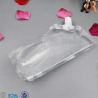 Clear Print Snack Fruit Juice Packaging Liquid Plastic Spout Bag