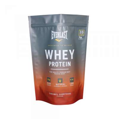 Custom Digital Print Stand Up Bag Whey Protein Pouch With Zipper For Protein Powder Packaging